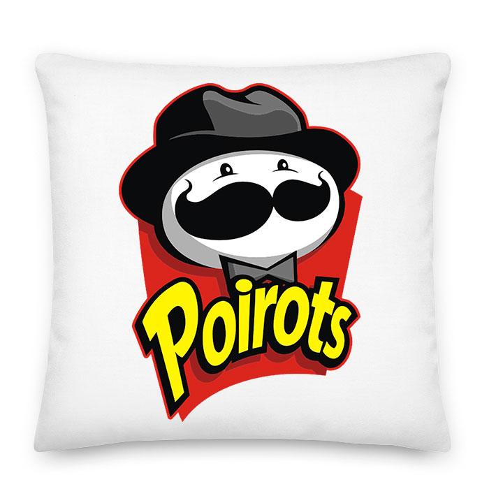 pringles humor poirot Párnahuzat