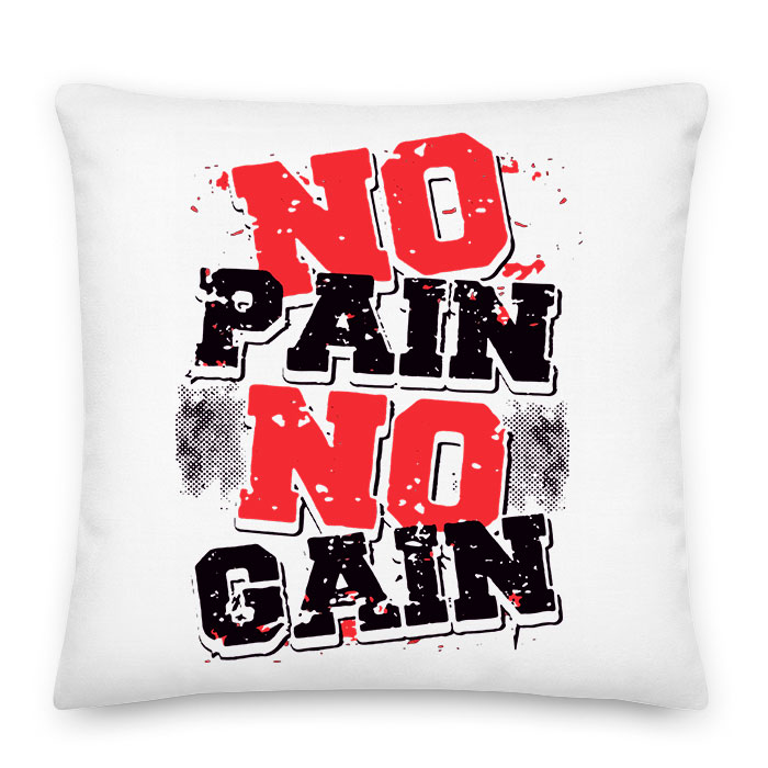 kondi kondizás no pain no gain kondis Párnahuzat