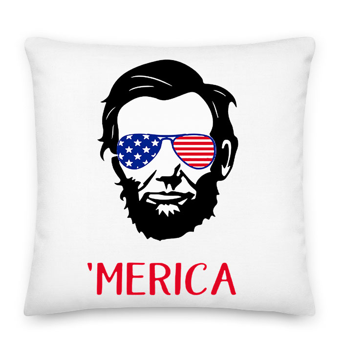 america amerika abraham lincoln Párnahuzat