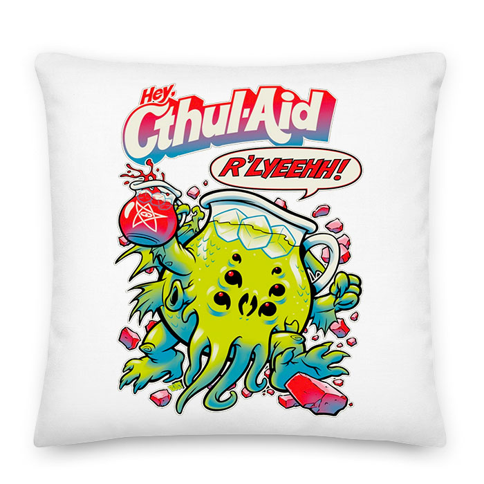 cthulhu chutulu hp lovecraft kool aid Párnahuzat