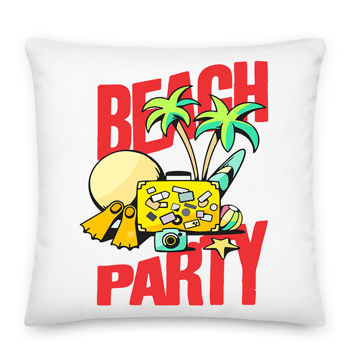 nyár nyaralás beach party Párnahuzat
