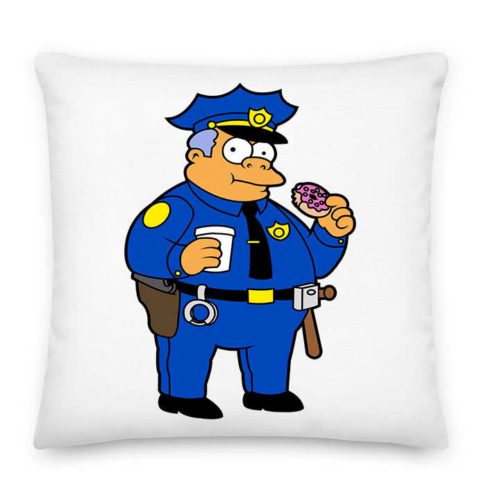simpson család wiggum rendőr Párnahuzat
