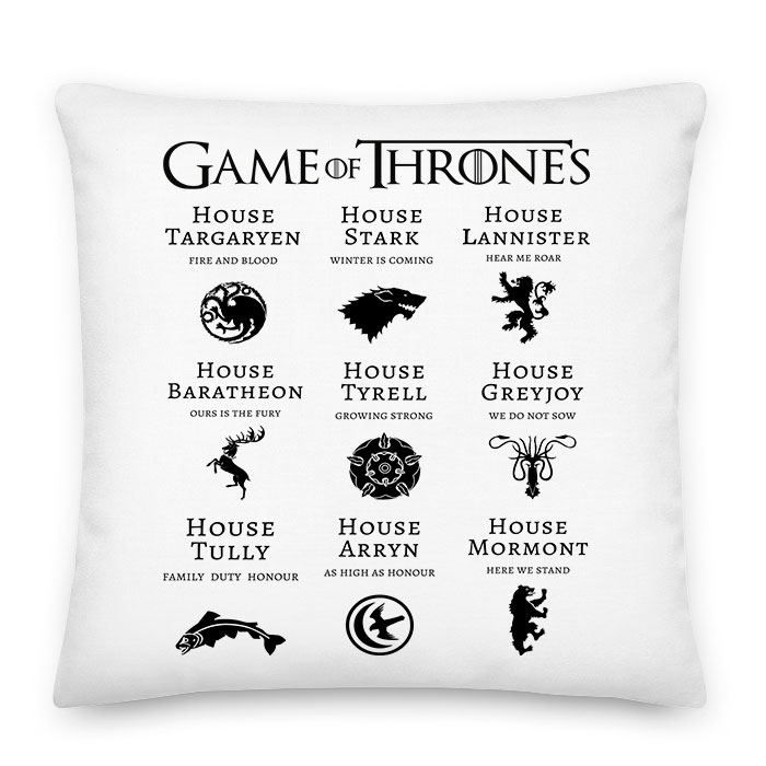 trónok harca game of thrones stark lannister Párnahuzat