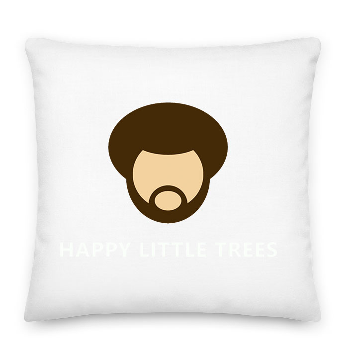 Bob Ross Festészet Festő Párnahuzat