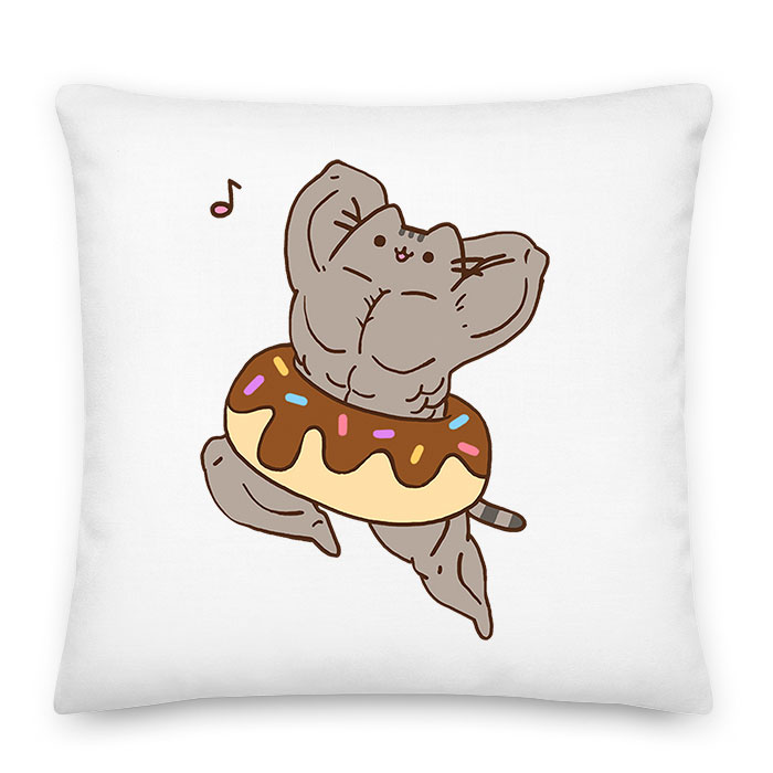 Izmos Pusheen Macska Macskás Párnahuzat