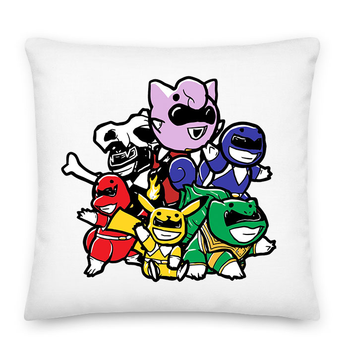 pokemon power rangers Párnahuzat
