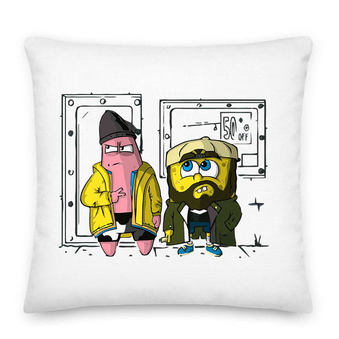 spongya bob jay és néma bob Párnahuzat