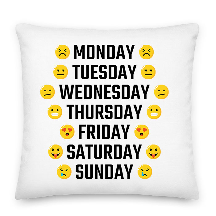 Napi Emoji hangulatjel Párnahuzat
