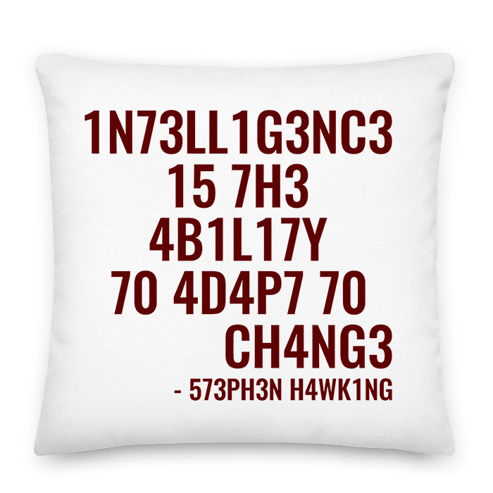 stephen hawking idézet tudomány intelligence Párnahuzat