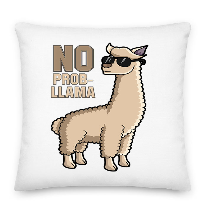 No Probllama láma Párnahuzat