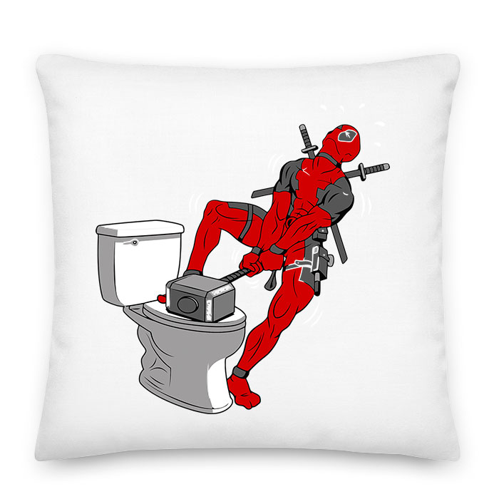 deadpool thor mjolnir kalapács humor Párnahuzat