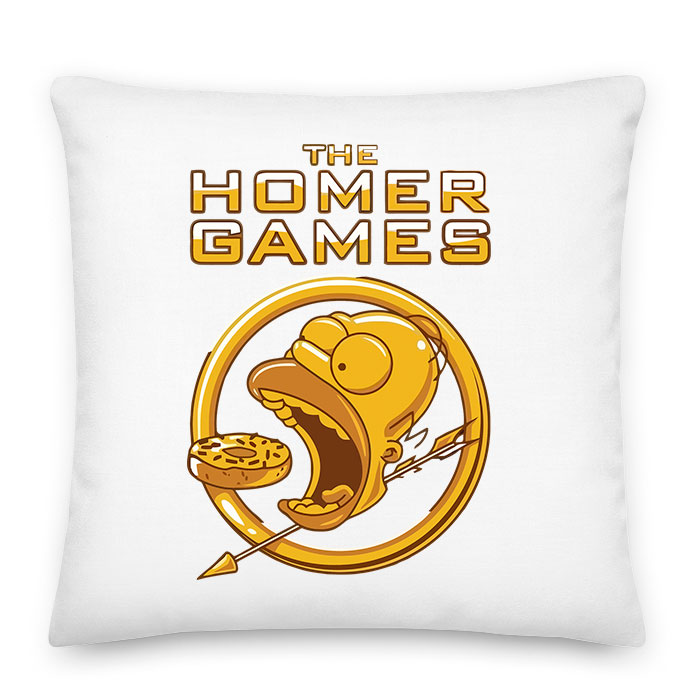 Homer Simpson Hunger Games fánk donut Párnahuzat