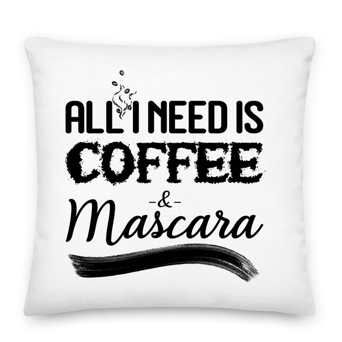 kávé coffee mascara Párnahuzat