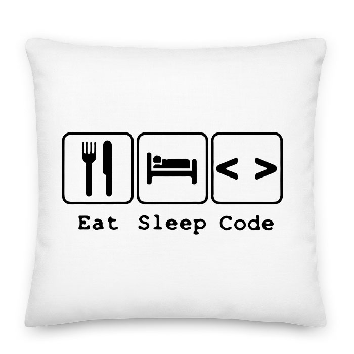 programozás programozó coding Párnahuzat