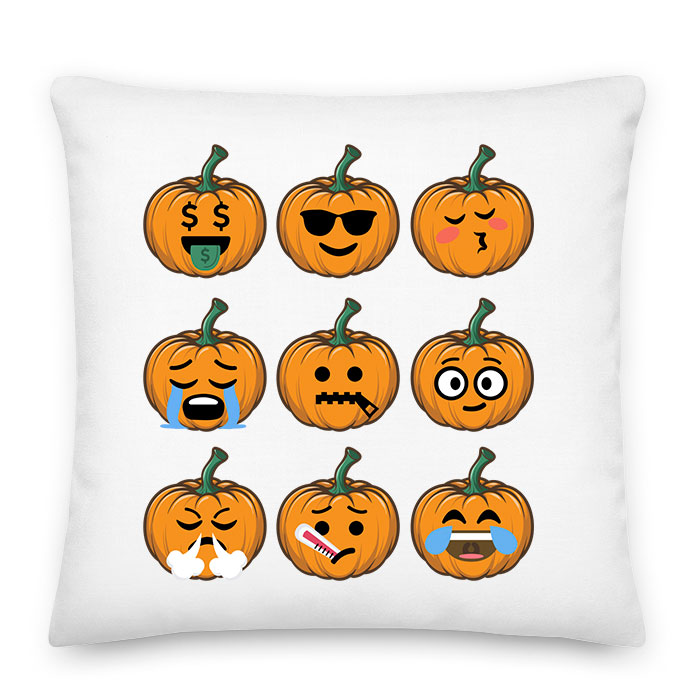 emoji tök halloween Párnahuzat