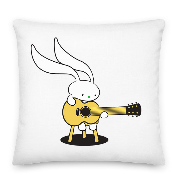 gitáros nyuszi Párnahuzat