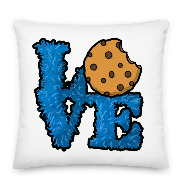 sütiszörny cookie love Párnahuzat