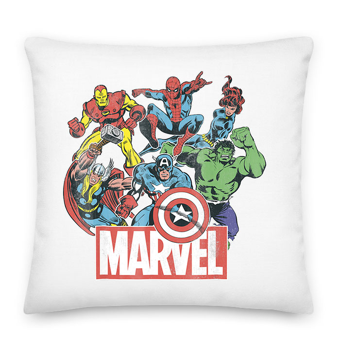 marvel avengers bosszúállók vasember thor pókember Párnahuzat