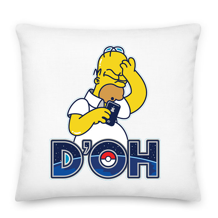pokemon go homer simpson Párnahuzat