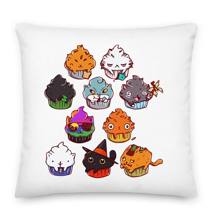macska muffin macskás cica cicás Párnahuzat