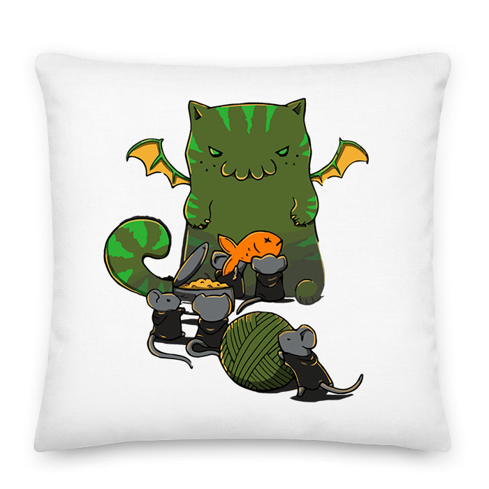 chutulu lovecraft macsa macskás cica Párnahuzat