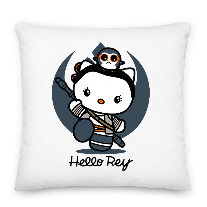 hello rey star wars Párnahuzat