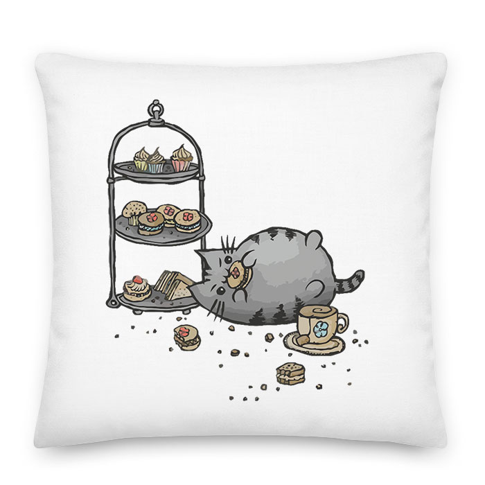 pusheen macska macskás cica cicás Párnahuzat