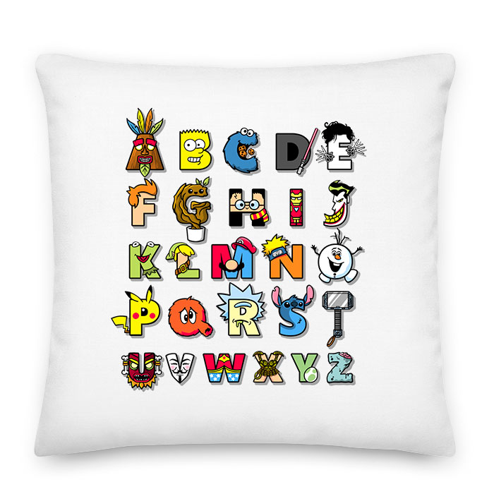 geek kocka abc Párnahuzat