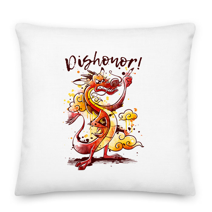 dishonor mulán sárkány Párnahuzat