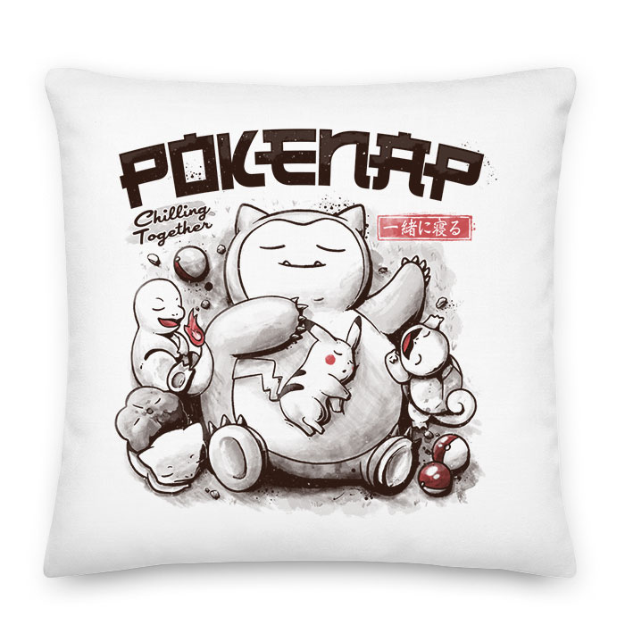 pokemon snorlax pikachu charmander alvós alvás Párnahuzat