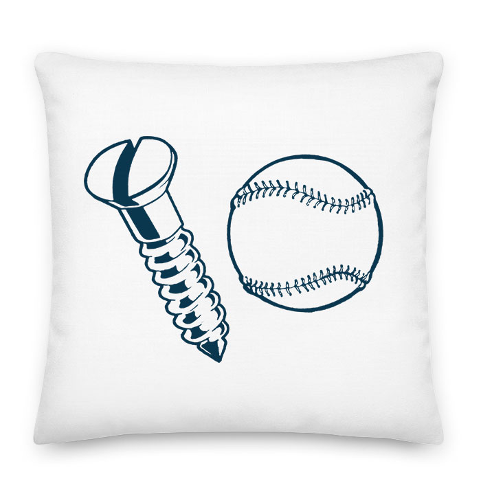 Baseball labda és csavar Párnahuzat
