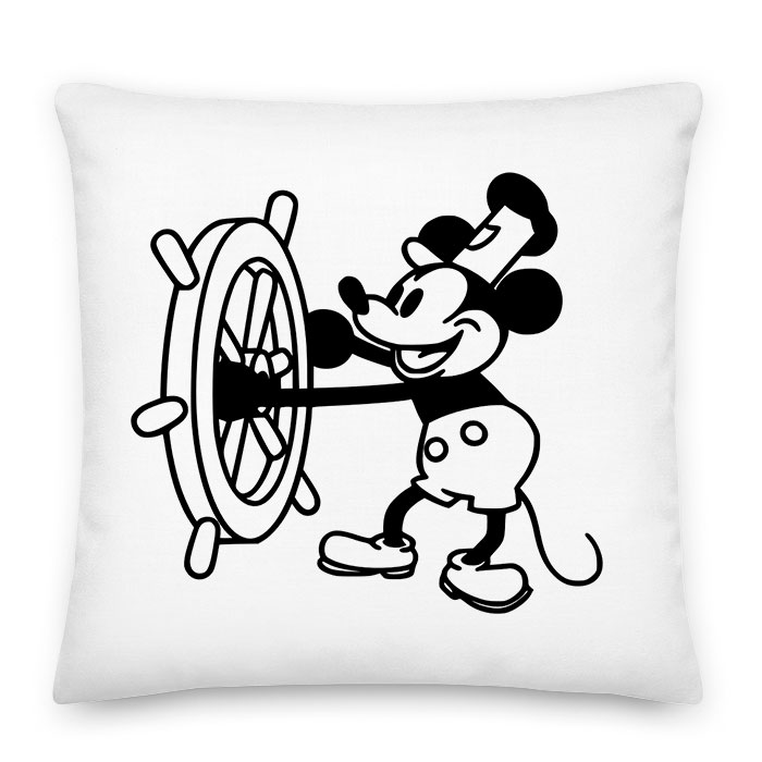retro mickey egér steamboat willie Párnahuzat