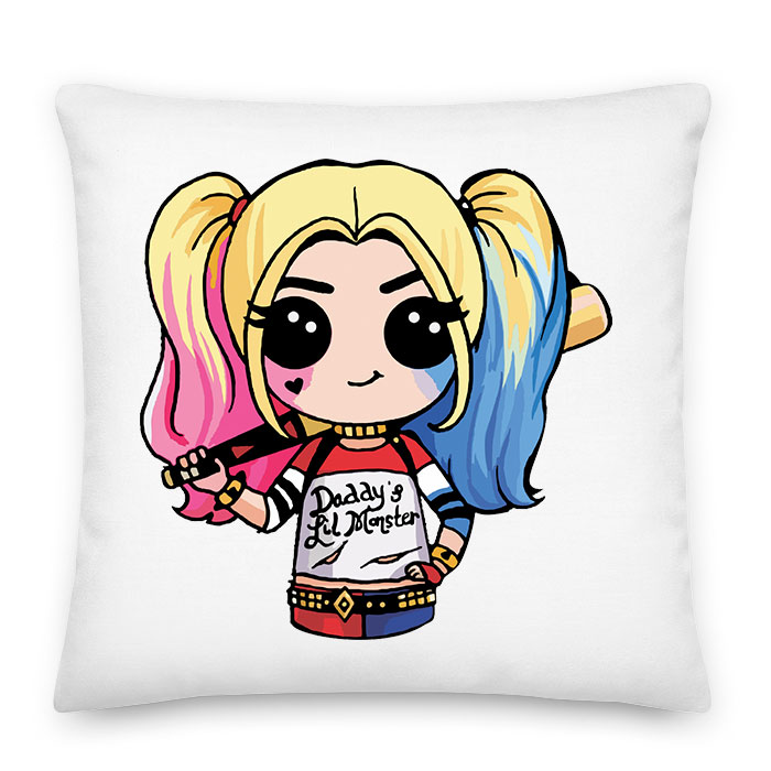 chibi harley quinn Párnahuzat