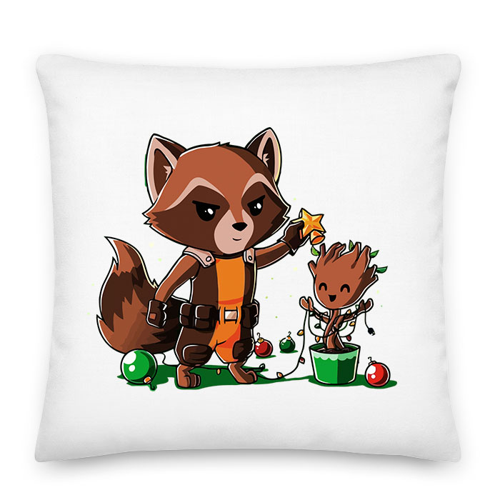 groot rocket raccoon Párnahuzat