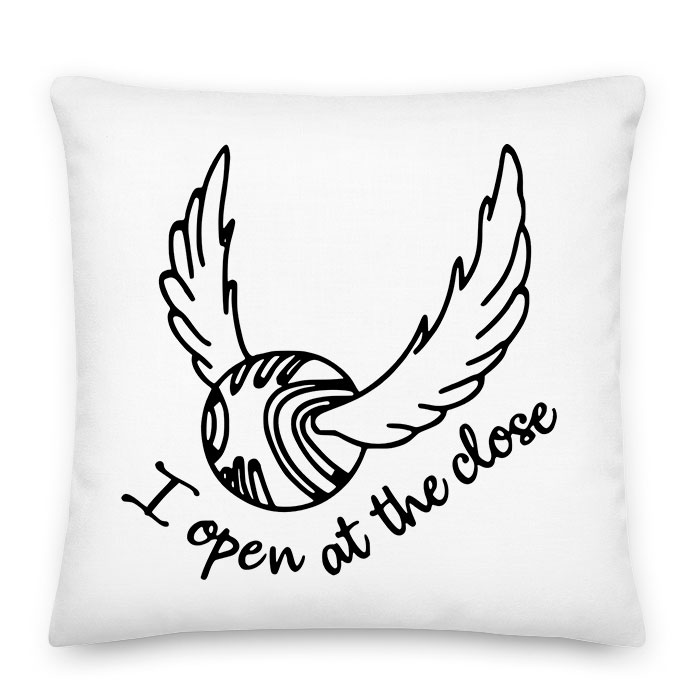i open at the close aranycikesz harry potter ott nyílok ahol zárok Párnahuzat