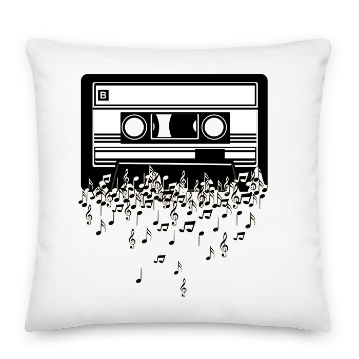 retro kazetta zene music kotta Párnahuzat