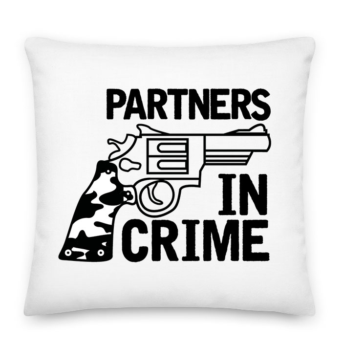 Partners In Crime páros pároknak Párnahuzat