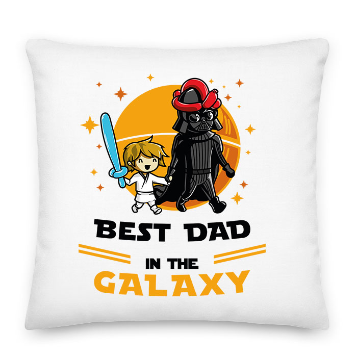 Legjobb Apa A Galaxisban Egy Fiú apáknak apák napja Párnahuzat