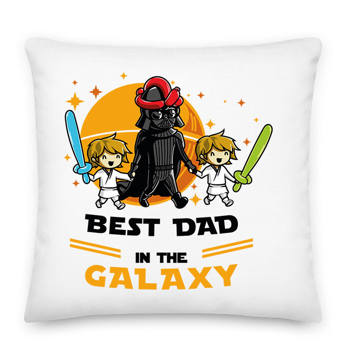 Legjobb apa a galaxisban két fiú apáknak apák napja Párnahuzat