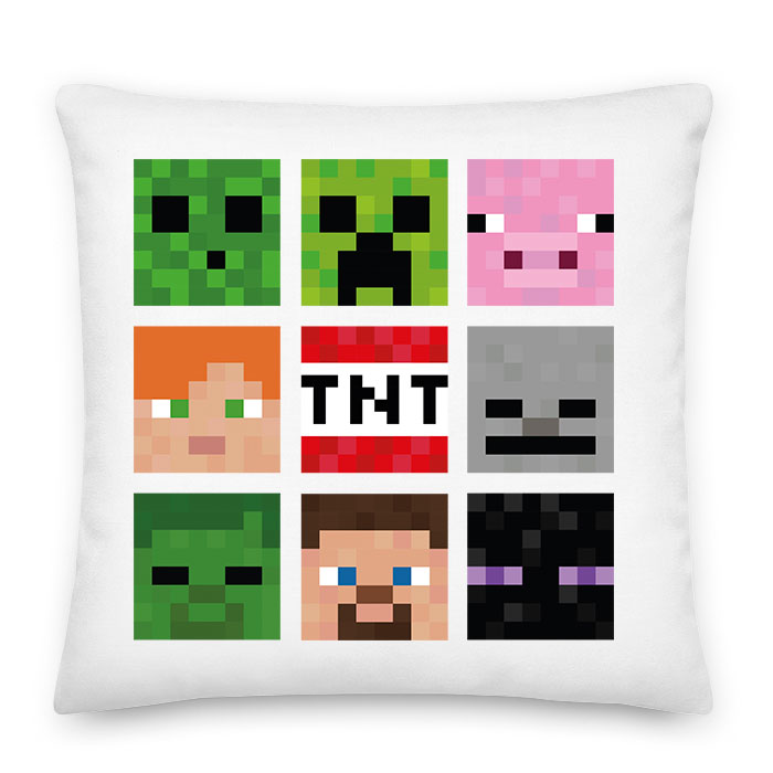 minecraft creeper slender man Párnahuzat