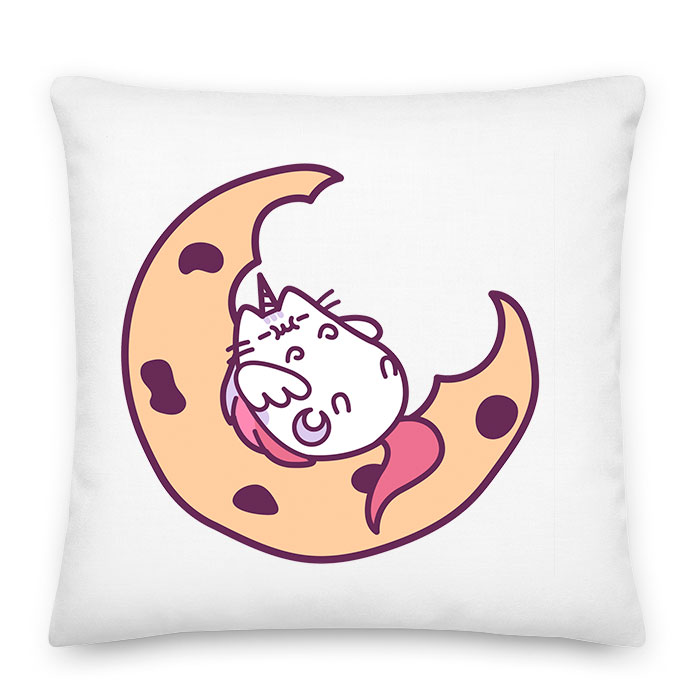 macska macskás cica cicás pusheen unikornis Párnahuzat