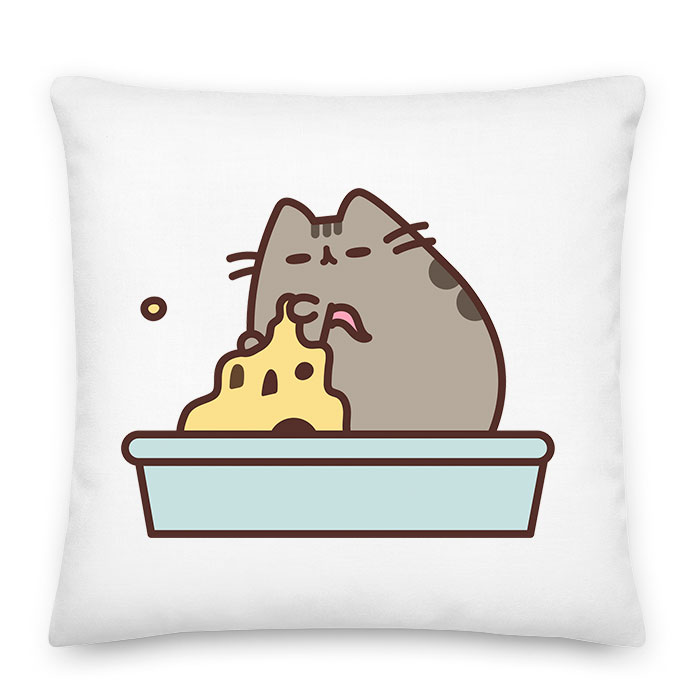 homokvár nyár nyaralás pusheen macska macskás cica cicás Párnahuzat