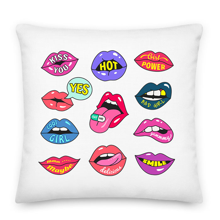 lips ajak ajkak száj  Párnahuzat