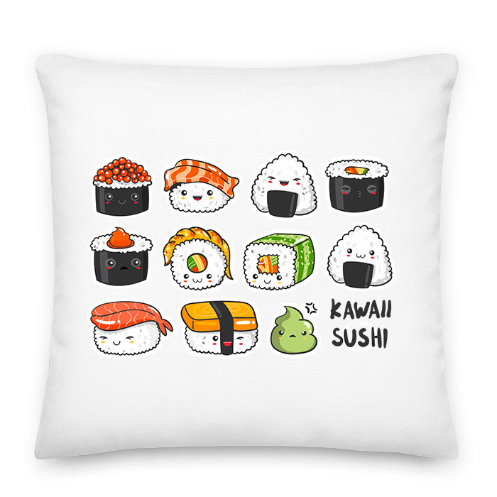 szusi sushi kawaii Párnahuzat