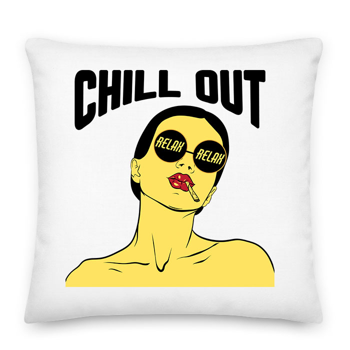 chill out relax girl Párnahuzat