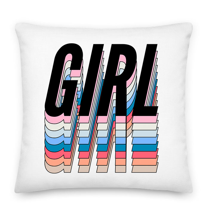 GIRL girl power grl pwr Párnahuzat