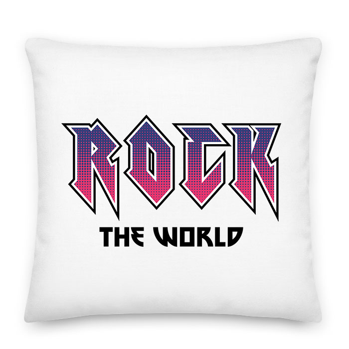 rock the world Párnahuzat