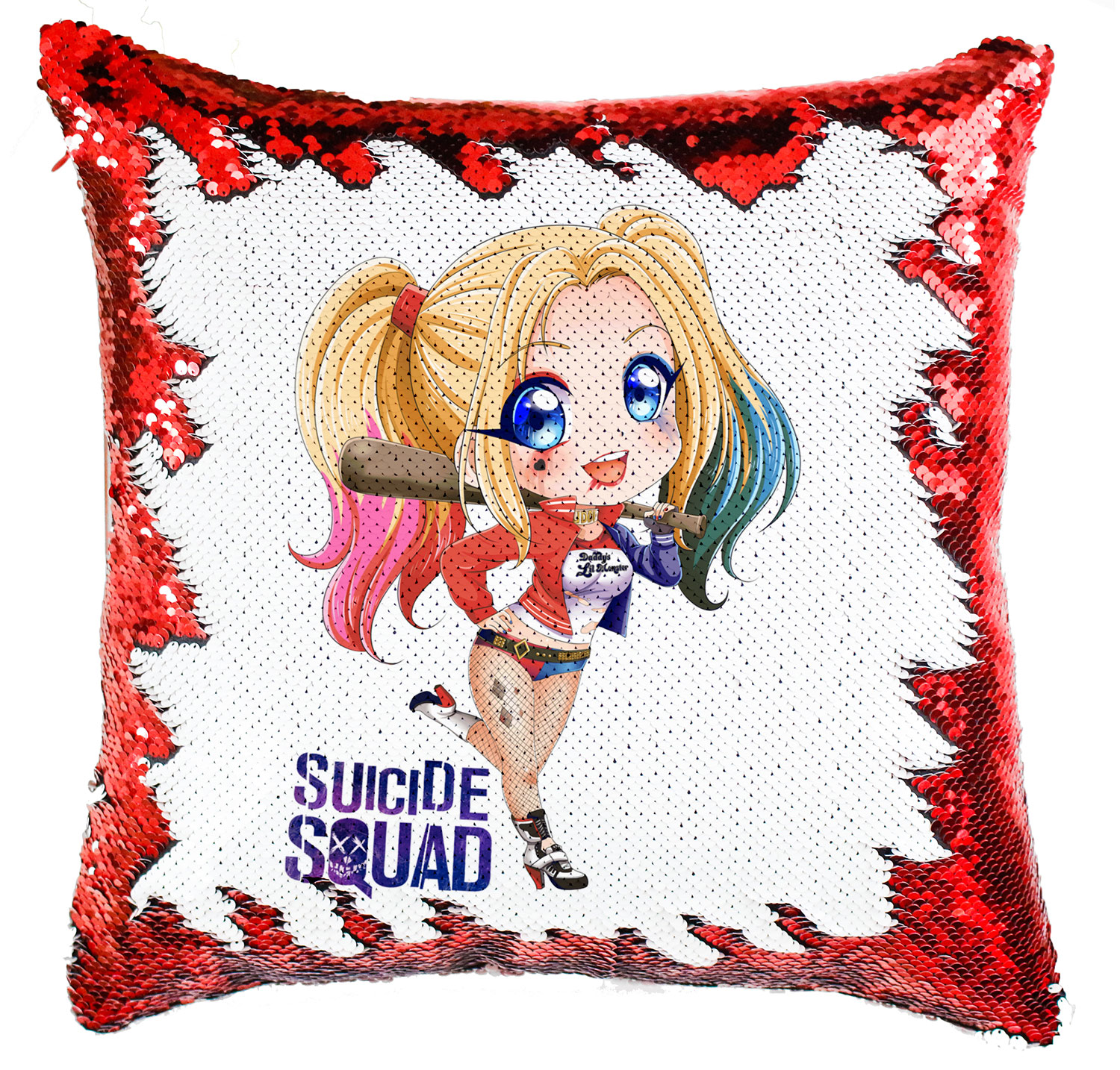 Harley Quinn Chibi Simiflitteres Párnahuzat