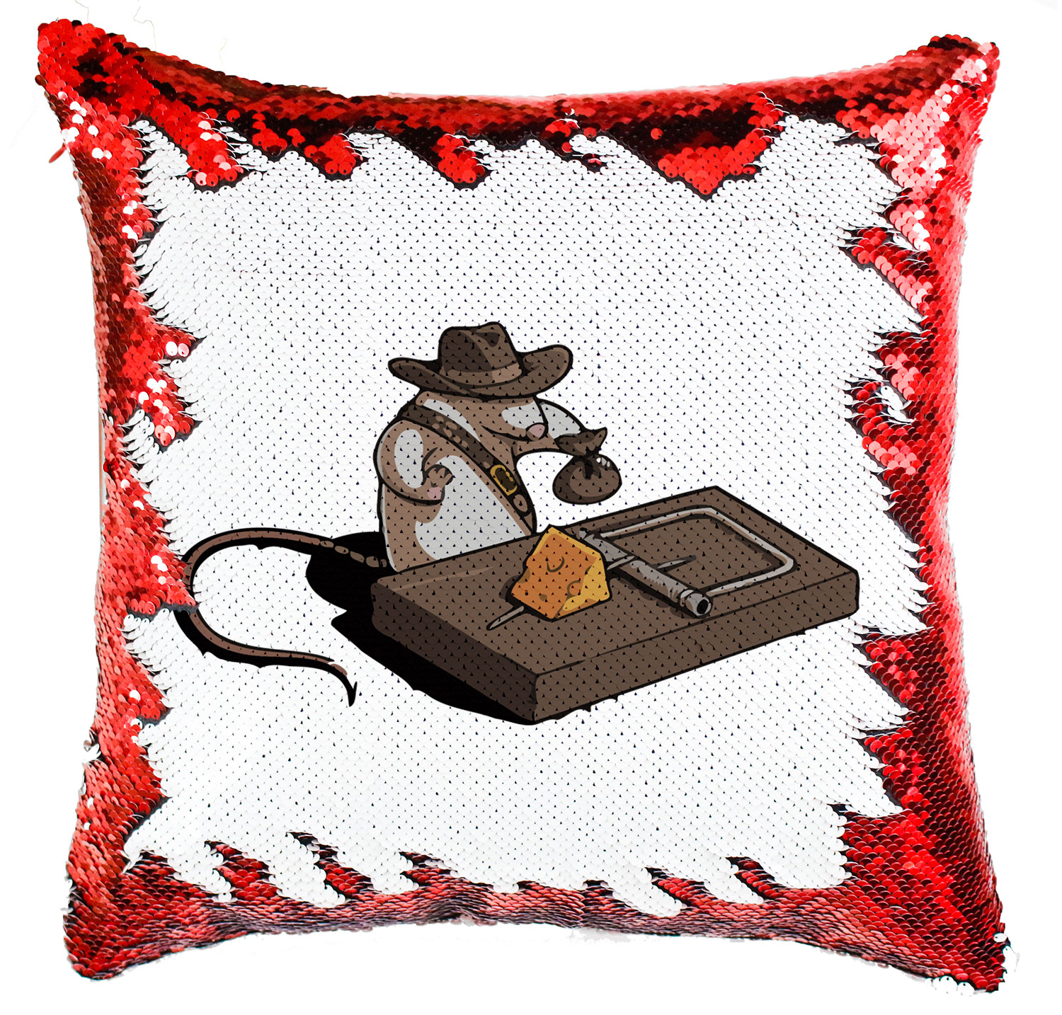 Indiana Jones Egér Simiflitteres Párnahuzat