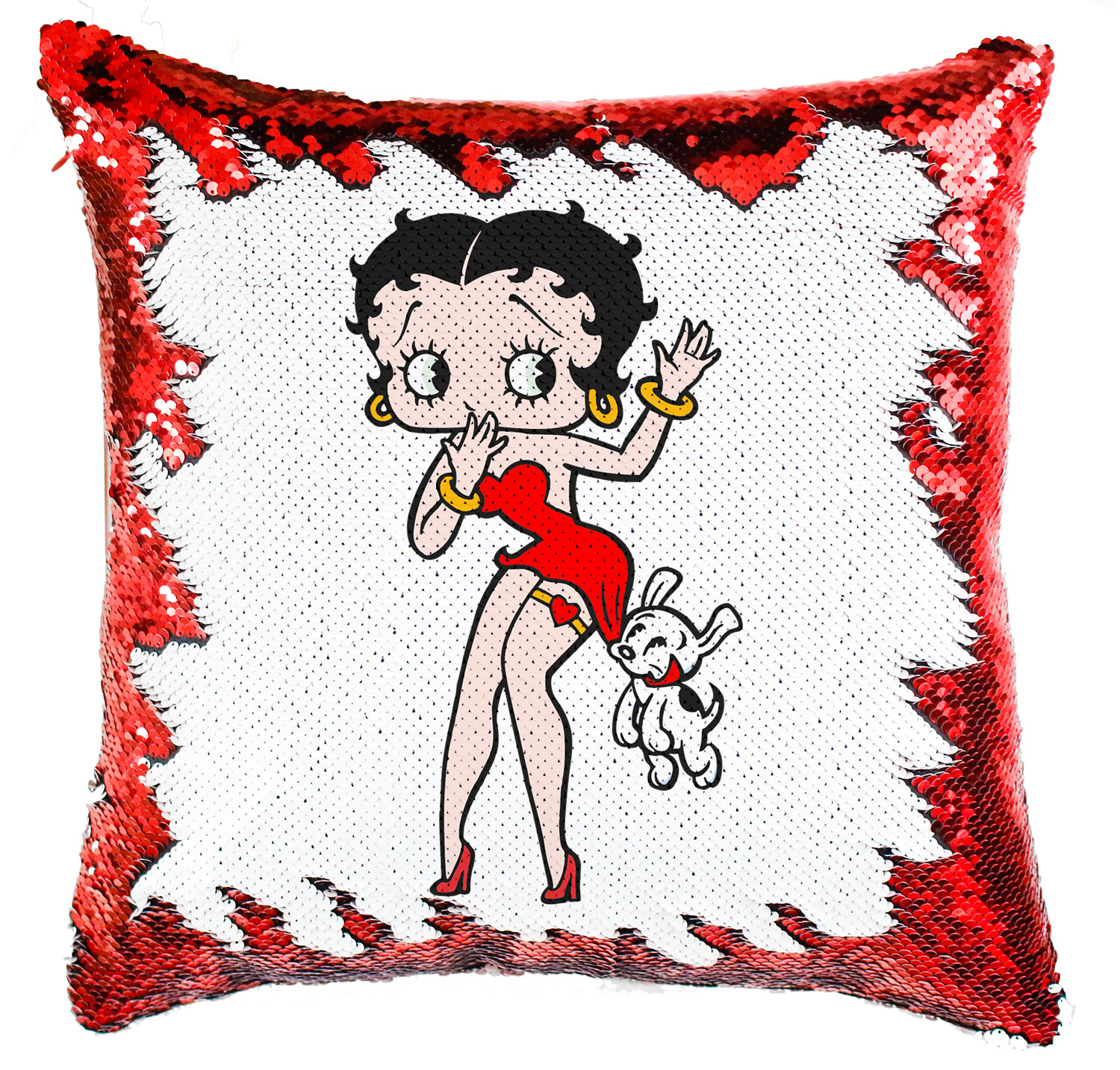Betty Boop Simiflitteres Párnahuzat
